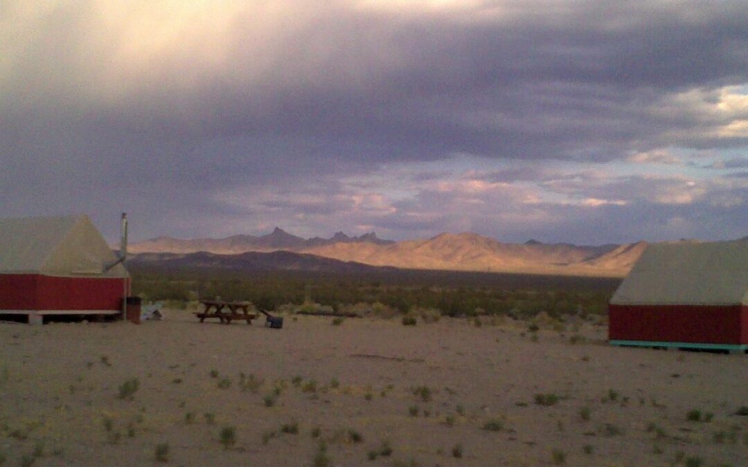 Deserto del Mojave: l’ombra incombe sulla sera polverosa