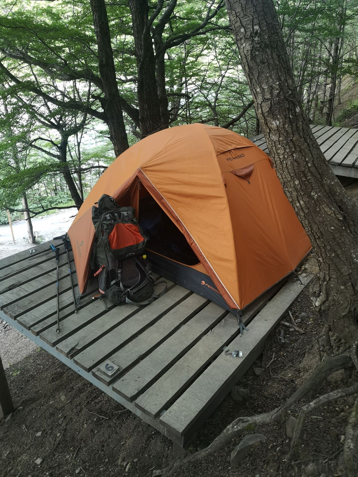 refugio chileno, tenda