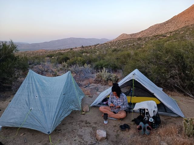 PCT wild camping