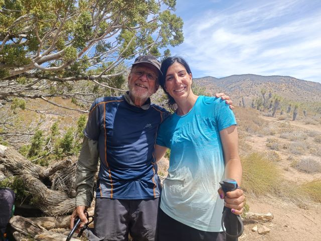 old hiker on PCT