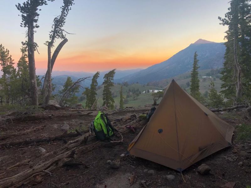 camping on PCT