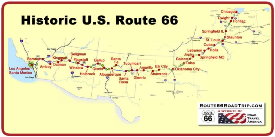 route 66 map