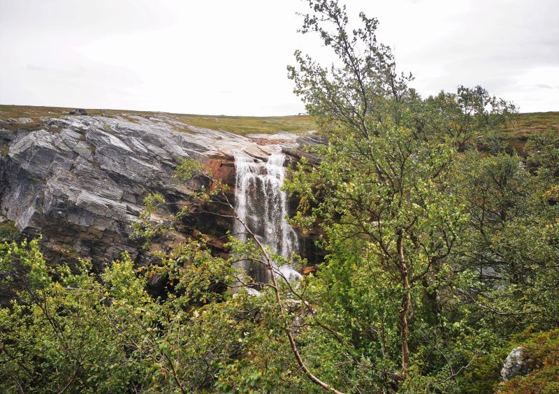 alta canyon, finnmark  cascata